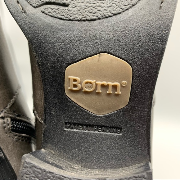 Born Leather Knee High Riding Boots in Olive Taupe Size 6.5M - Picture 9 of 14